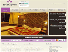 Tablet Screenshot of hotelraajkamal.com